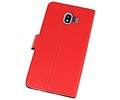 BAOHU Booktype Telefoonhoesjes - Bookcase Hoesje - Wallet Case -  Geschikt voor Samsung Galaxy J4 2018 - Rood