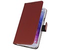Booktype Telefoonhoesjes - Bookcase Hoesje - Wallet Case -  Geschikt voor Samsung Galaxy J4 2018 - Bruin