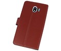 Booktype Telefoonhoesjes - Bookcase Hoesje - Wallet Case -  Geschikt voor Samsung Galaxy J4 2018 - Bruin