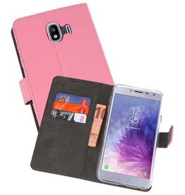 BAOHU Wallet Cases Hoesje Samsung Galaxy J4 2018 Roze
