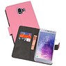 BAOHU Wallet Cases Hoesje Samsung Galaxy J4 2018 Roze