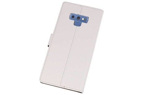 Booktype Telefoonhoesjes - Bookcase Hoesje - Wallet Case -  Geschikt voor Galaxy Note 9 - Wit