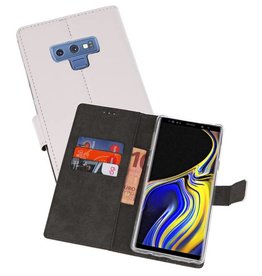 BAOHU Wallet Cases Hoesje Galaxy Note 9 Wit