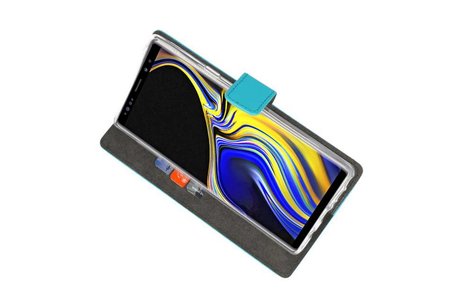 Booktype Telefoonhoesjes - Bookcase Hoesje - Wallet Case -  Geschikt voor Galaxy Note 9 - Blauw