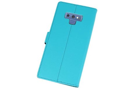 Booktype Telefoonhoesjes - Bookcase Hoesje - Wallet Case -  Geschikt voor Galaxy Note 9 - Blauw