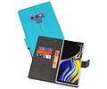 Booktype Telefoonhoesjes - Bookcase Hoesje - Wallet Case -  Geschikt voor Galaxy Note 9 - Blauw