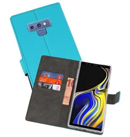 BAOHU Wallet Cases Hoesje Galaxy Note 9 Blauw