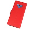 BAOHU Booktype Telefoonhoesjes - Bookcase Hoesje - Wallet Case -  Geschikt voor Galaxy Note 9 - Rood