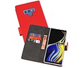 BAOHU Booktype Telefoonhoesjes - Bookcase Hoesje - Wallet Case -  Geschikt voor Galaxy Note 9 - Rood