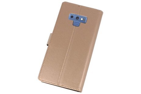 BAOHU Booktype Telefoonhoesjes - Bookcase Hoesje - Wallet Case -  Geschikt voor Galaxy Note 9-  Goud