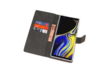 BAOHU Booktype Telefoonhoesjes - Bookcase Hoesje - Wallet Case -  Geschikt voor Galaxy Note 9 - Bruin