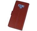 BAOHU Booktype Telefoonhoesjes - Bookcase Hoesje - Wallet Case -  Geschikt voor Galaxy Note 9 - Bruin