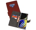 Booktype Telefoonhoesjes - Bookcase Hoesje - Wallet Case -  Geschikt voor Galaxy Note 9 - Bruin