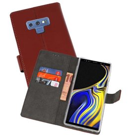 BAOHU Wallet Cases Hoesje Galaxy Note 9 Bruin