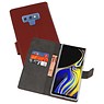 BAOHU Wallet Cases Hoesje Galaxy Note 9 Bruin