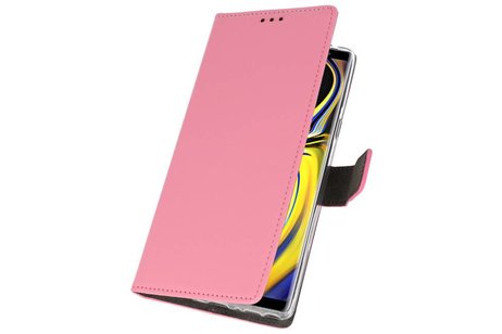 Booktype Telefoonhoesjes - Bookcase Hoesje - Wallet Case -  Geschikt voor Galaxy Note 9 - Roze