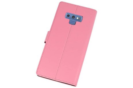 Booktype Telefoonhoesjes - Bookcase Hoesje - Wallet Case -  Geschikt voor Galaxy Note 9 - Roze