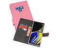 BAOHU Booktype Telefoonhoesjes - Bookcase Hoesje - Wallet Case -  Geschikt voor Galaxy Note 9 - Roze