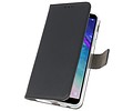 BAOHU Booktype Telefoonhoesjes - Bookcase Hoesje - Wallet Case -  Geschikt voor Samsung Galaxy A6 (2018) - Zwart