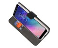 BAOHU Booktype Telefoonhoesjes - Bookcase Hoesje - Wallet Case -  Geschikt voor Samsung Galaxy A6 (2018) - Zwart