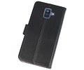 BAOHU Booktype Telefoonhoesjes - Bookcase Hoesje - Wallet Case -  Geschikt voor Samsung Galaxy A6 (2018) - Zwart