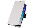 BAOHU Booktype Telefoonhoesjes - Bookcase Hoesje - Wallet Case -  Geschikt voor Samsung Galaxy A6 (2018) - Wit