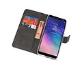 BAOHU Booktype Telefoonhoesjes - Bookcase Hoesje - Wallet Case -  Geschikt voor Samsung Galaxy A6 (2018) - Wit