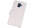 BAOHU Booktype Telefoonhoesjes - Bookcase Hoesje - Wallet Case -  Geschikt voor Samsung Galaxy A6 (2018) - Wit