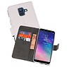 BAOHU Wallet Cases Hoesje Samsung Galaxy A6 (2018) Wit