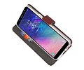 Booktype Telefoonhoesjes - Bookcase Hoesje - Wallet Case -  Geschikt voor Samsung Galaxy A6 (2018) - Bruin