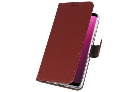 Booktype Telefoonhoesjes - Bookcase Hoesje - Wallet Case -  Geschikt voor Samsung Galaxy S9 - Bruin