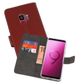 BAOHU Wallet Cases Hoesje Samsung Galaxy S9 Bruin