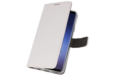Booktype Telefoonhoesjes - Bookcase Hoesje - Wallet Case -  Geschikt voor Samsung Galaxy S9 Plus - Wit
