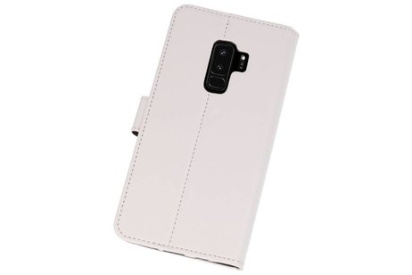 Booktype Telefoonhoesjes - Bookcase Hoesje - Wallet Case -  Geschikt voor Samsung Galaxy S9 Plus - Wit