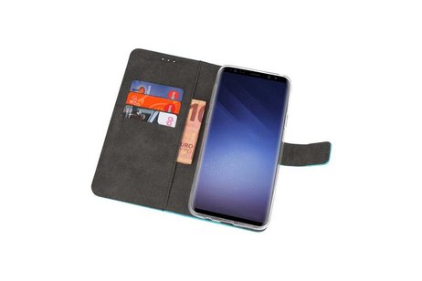 BAOHU Booktype Telefoonhoesjes - Bookcase Hoesje - Wallet Case -  Geschikt voor Samsung Galaxy S9 Plus - Blauw