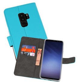 BAOHU Wallet Cases Hoesje Samsung Galaxy S9 Plus Blauw