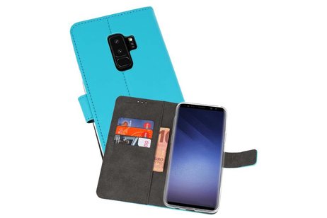 Booktype Telefoonhoesjes - Bookcase Hoesje - Wallet Case -  Geschikt voor Samsung Galaxy S9 Plus - Blauw