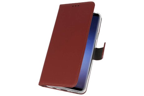 Booktype Telefoonhoesjes - Bookcase Hoesje - Wallet Case -  Geschikt voor Samsung Galaxy S9 Plus - Bruin