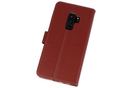 Booktype Telefoonhoesjes - Bookcase Hoesje - Wallet Case -  Geschikt voor Samsung Galaxy S9 Plus - Bruin