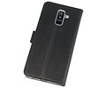 BAOHU Booktype Telefoonhoesjes - Bookcase Hoesje - Wallet Case -  Geschikt voor Samsung Galaxy A6 Plus (2018) - Zwart