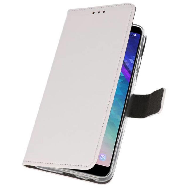 onwettig samen microscopisch Samsung Galaxy A6 Plus 2018 Hoesjes Wallet Cases Wit -  MobieleTelefoonhoesje.nl