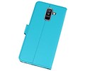 Booktype Telefoonhoesjes - Bookcase Hoesje - Wallet Case -  Geschikt voor Samsung Galaxy A6 Plus (2018) - Blauw