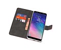 BAOHU Booktype Telefoonhoesjes - Bookcase Hoesje - Wallet Case -  Geschikt voor Samsung Galaxy A6 Plus (2018) - Roze