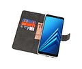 BAOHU Booktype Telefoonhoesjes - Bookcase Hoesje - Wallet Case -  Geschikt voor Galaxy A8 Plus 2018 - Wit