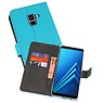 BAOHU Wallet Cases Hoesje Galaxy A8 Plus 2018 Blauw