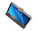 BAOHU Booktype Telefoonhoesjes - Bookcase Hoesje - Wallet Case -  Geschikt voor Galaxy A8 Plus 2018 - Goud