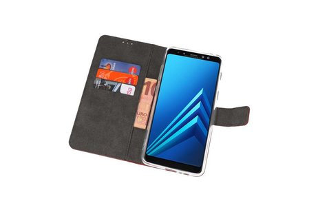 BAOHU Booktype Telefoonhoesjes - Bookcase Hoesje - Wallet Case -  Geschikt voor Galaxy A8 Plus 2018 - Bruin
