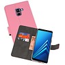 BAOHU Wallet Cases Hoesje Galaxy A8 Plus 2018 Roze