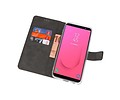 Booktype Telefoonhoesjes - Bookcase Hoesje - Wallet Case -  Geschikt voor Samsung Galaxy J8 - Zwart