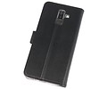 BAOHU Booktype Telefoonhoesjes - Bookcase Hoesje - Wallet Case -  Geschikt voor Samsung Galaxy J8 - Zwart